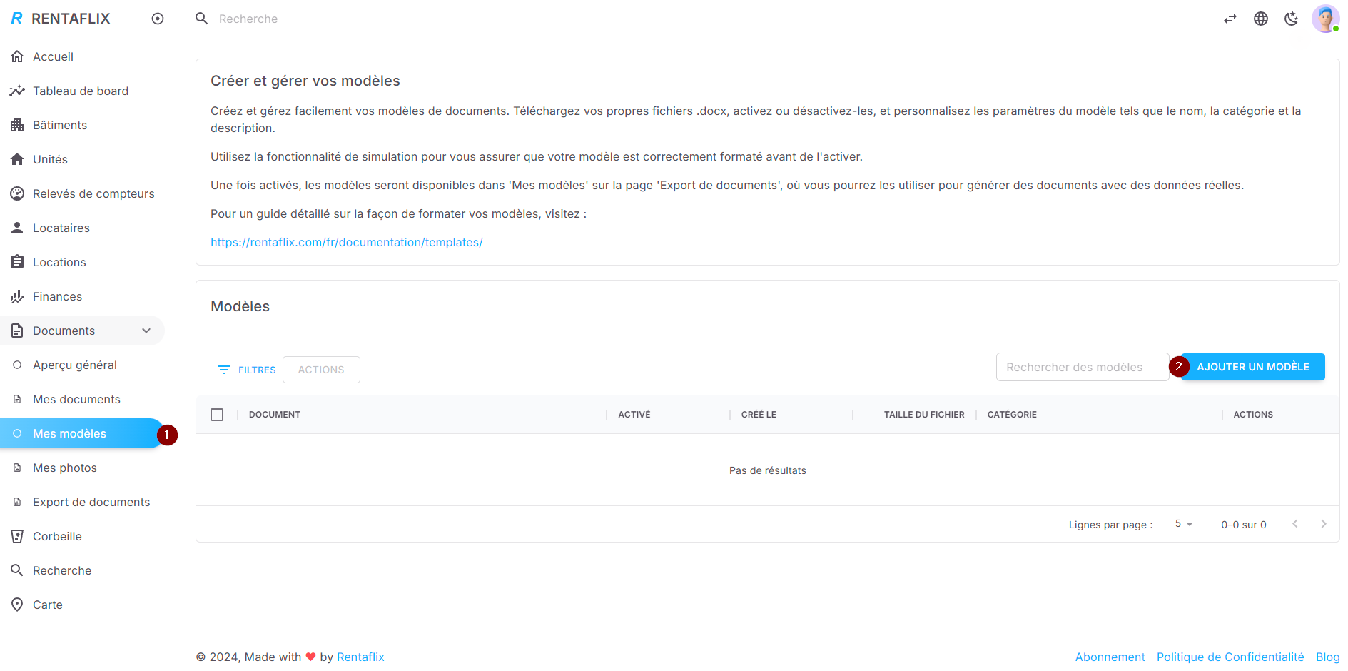Ajouter un nouveau modèle