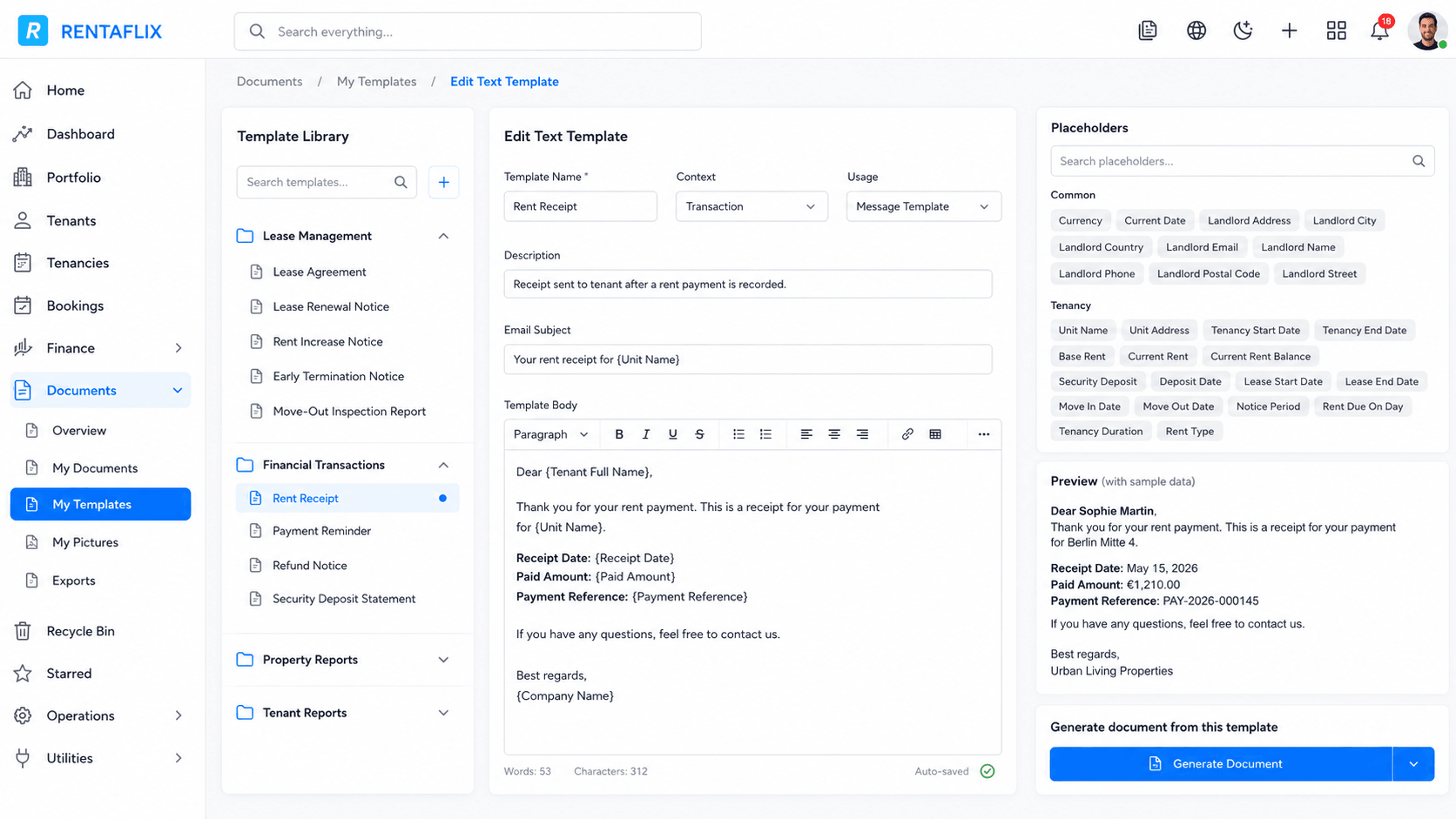 Turn connected records into reusable documents
